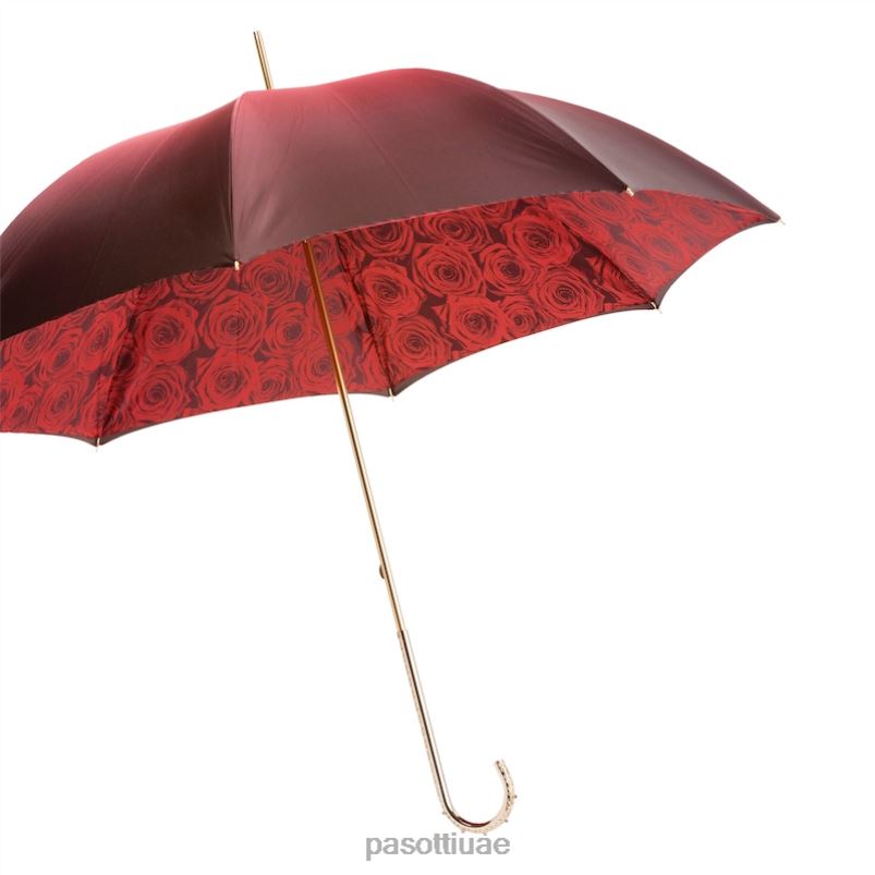 مظلة | 189 50884-1 u2 - مظلة ورود حمراء، قماش مزدوج PASOTTI Z446V381